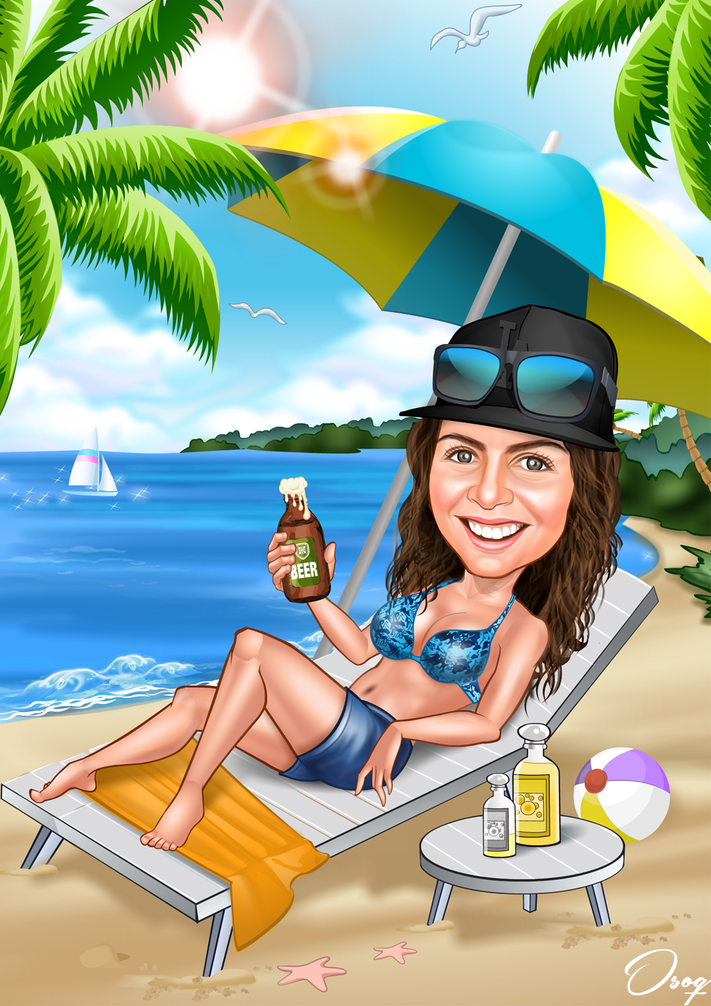 Beach Friends Cartoon