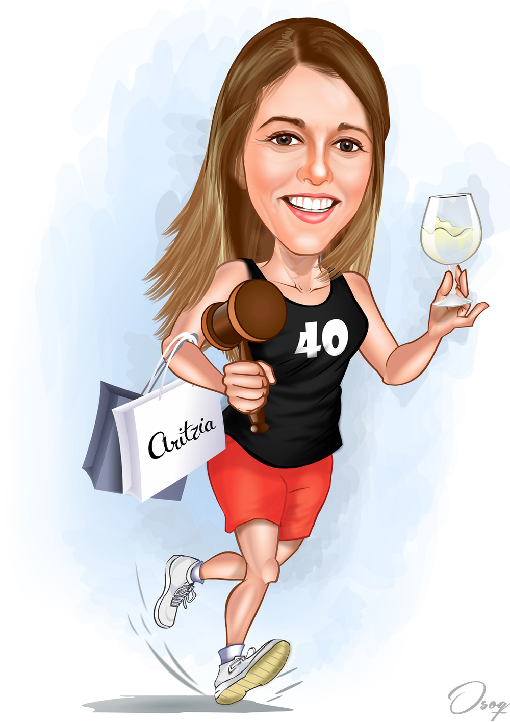 Birthday Woman Cartoon