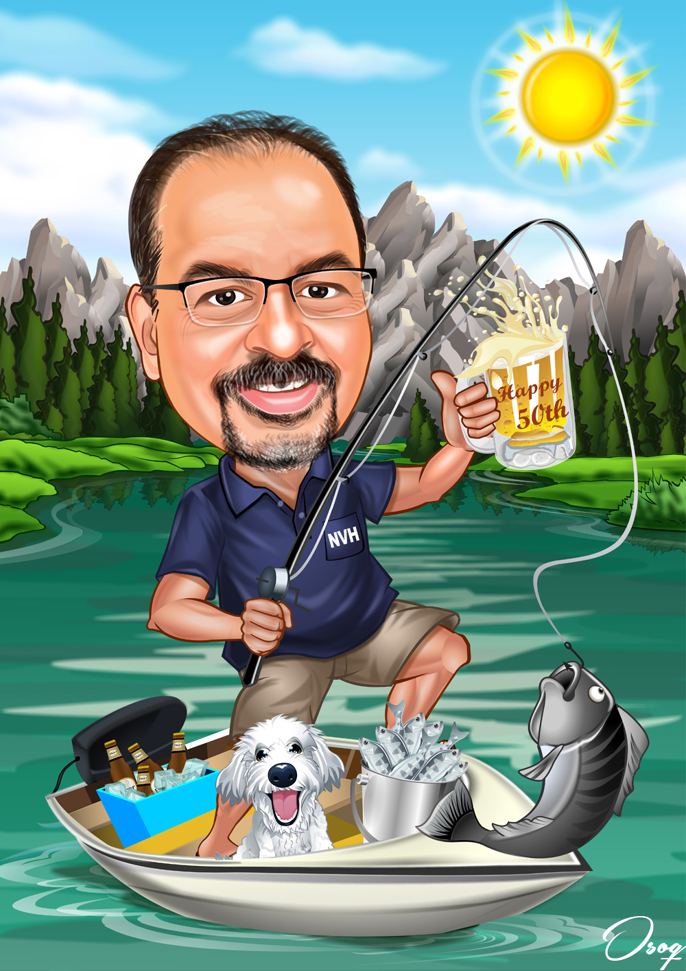 Cartoon Fishing
