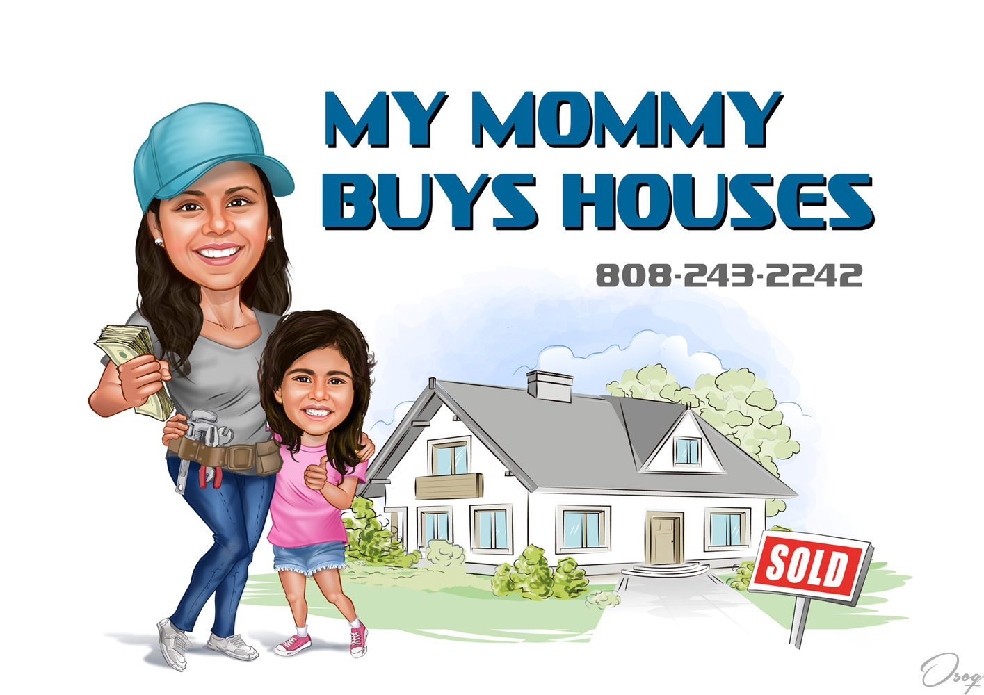 Realtor Cartoon House
