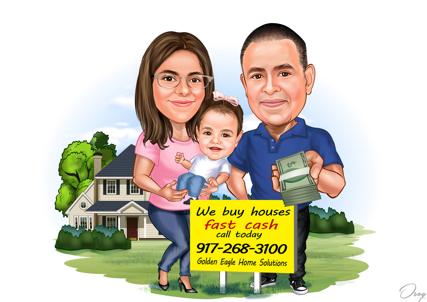 Realtor Cartoon Houses