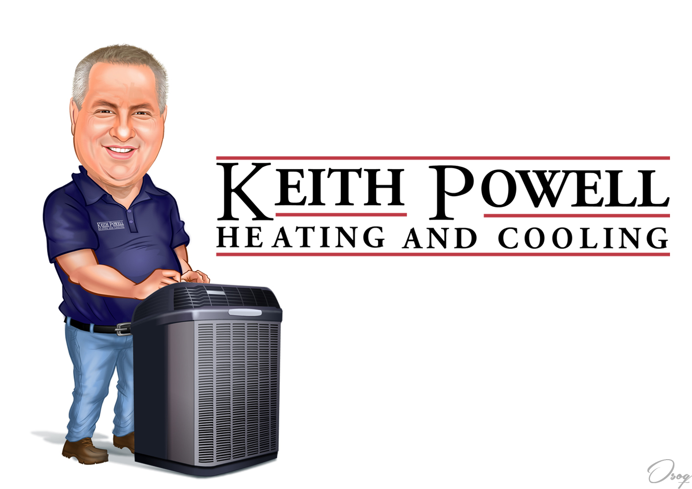 Air Conditioner Cartoon Logo