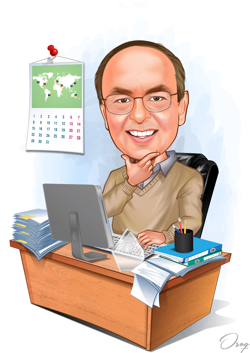 Cartoon Business Man