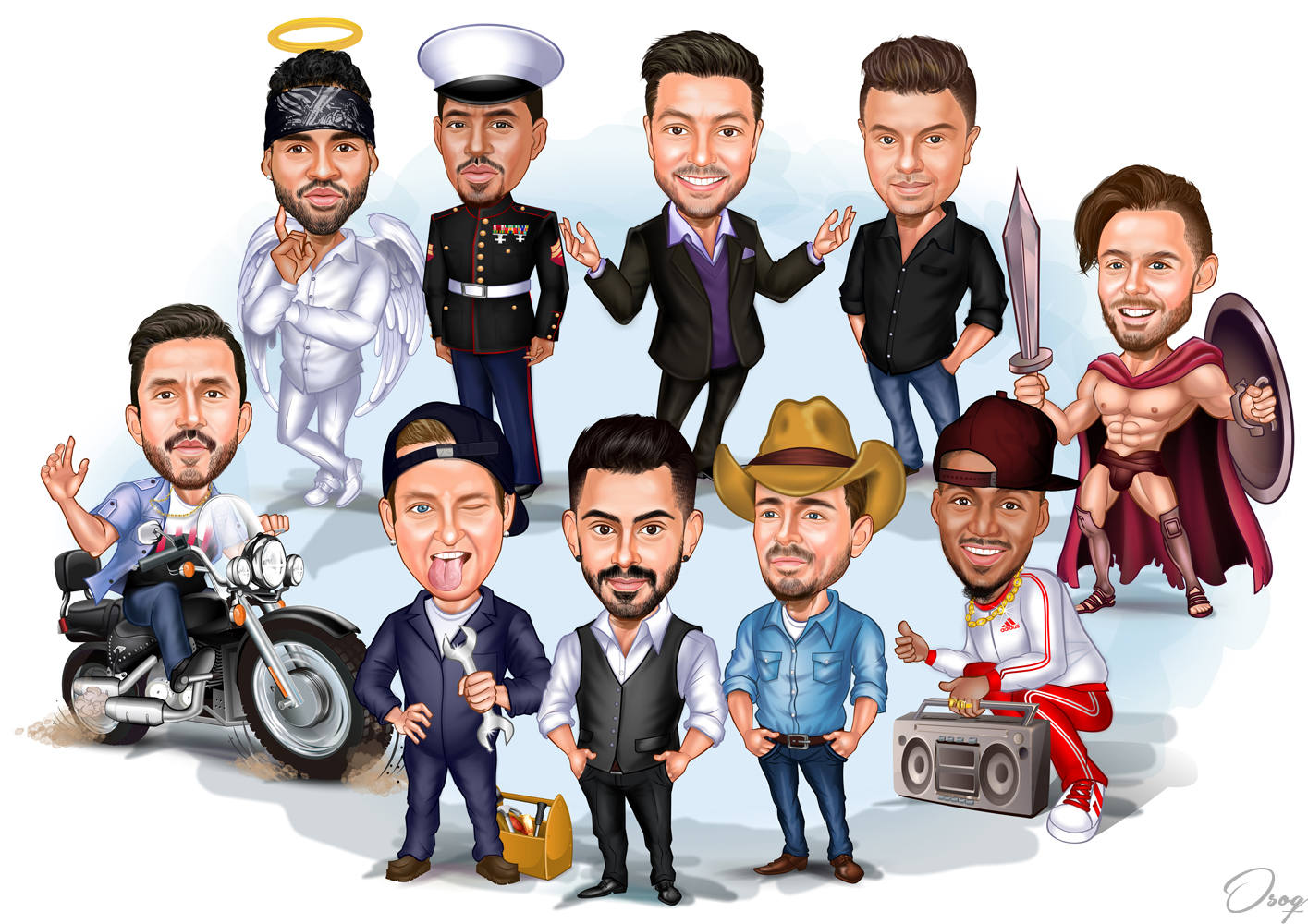Cartoon Men