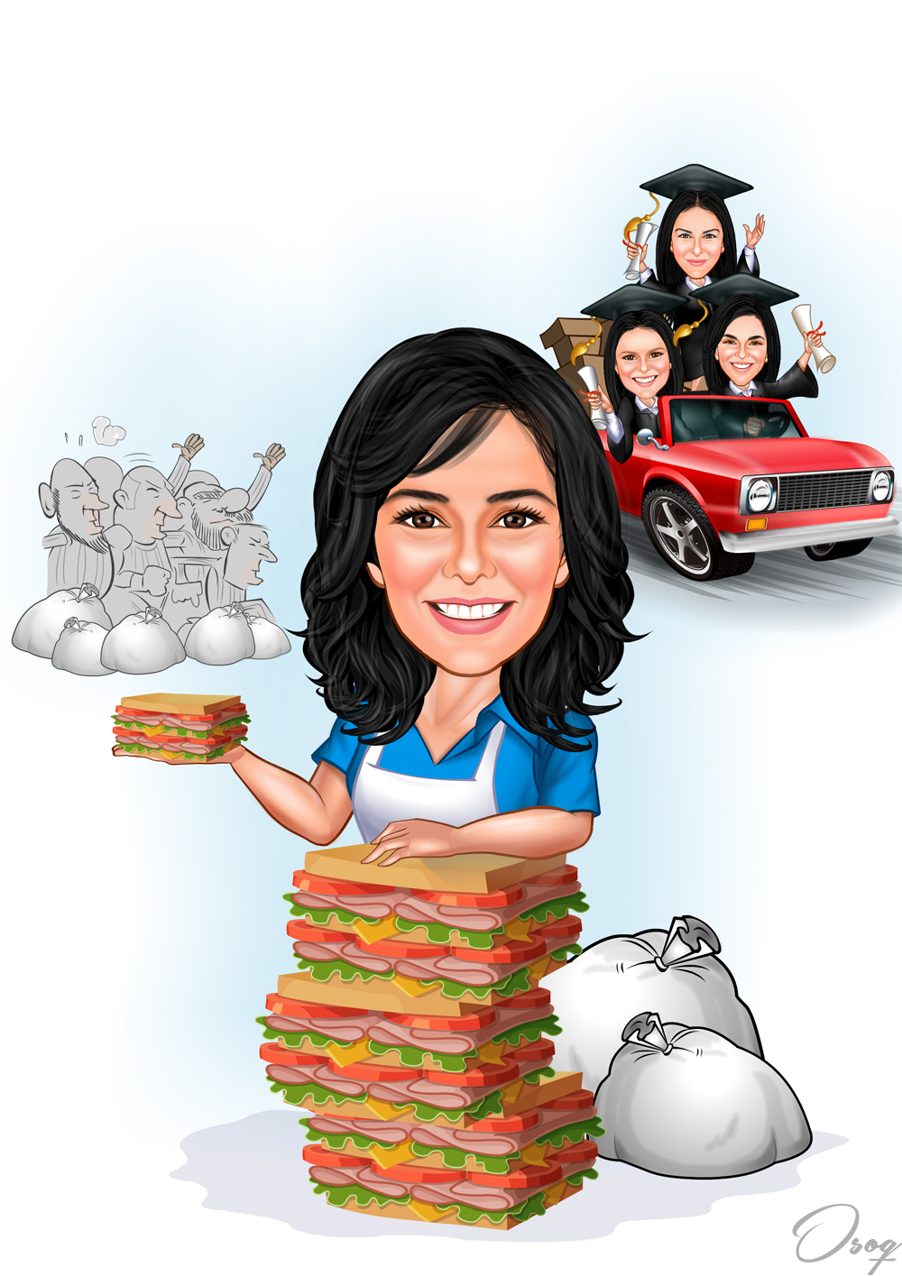 Loving Woman Cartoon