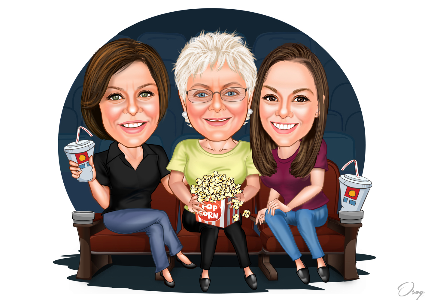 Movie Theater Cartoon