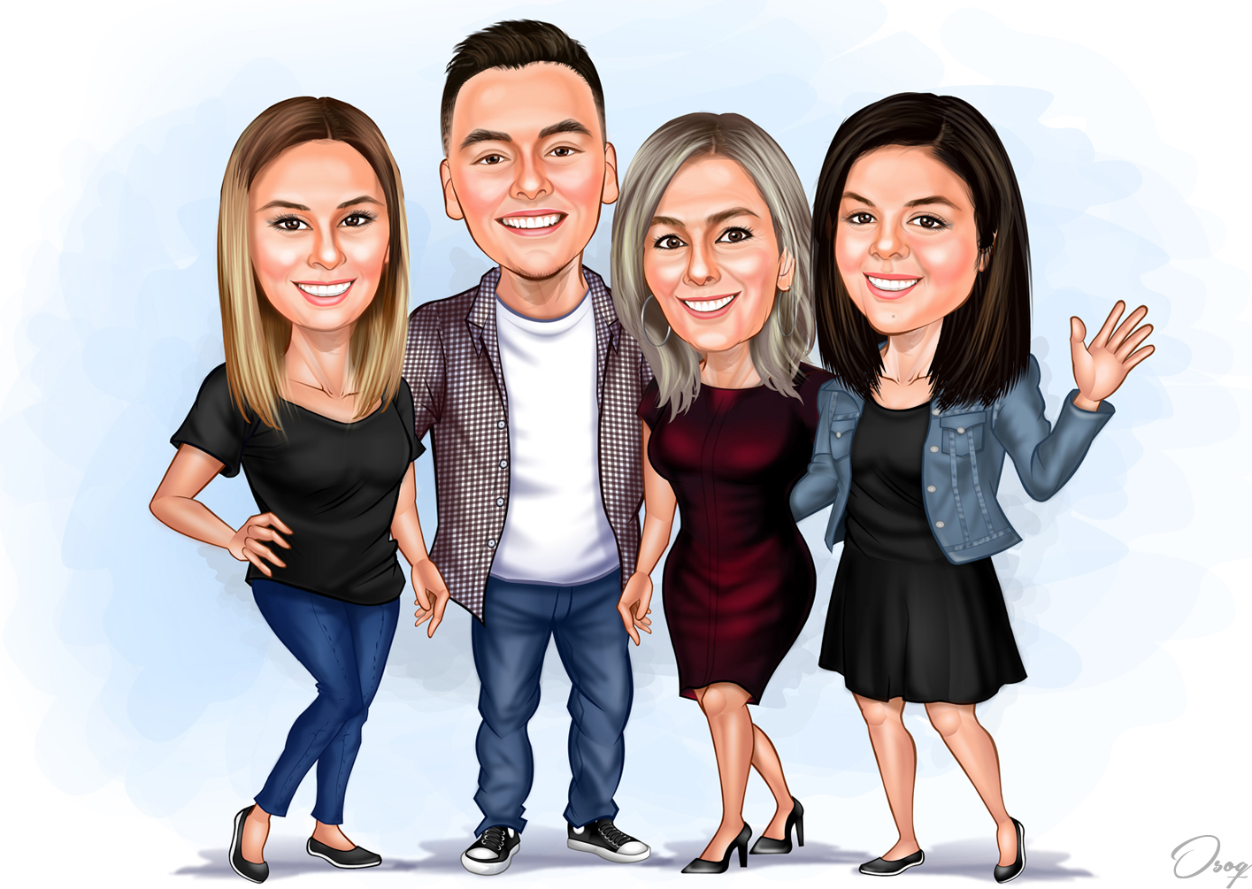 Family Picture Cartoon