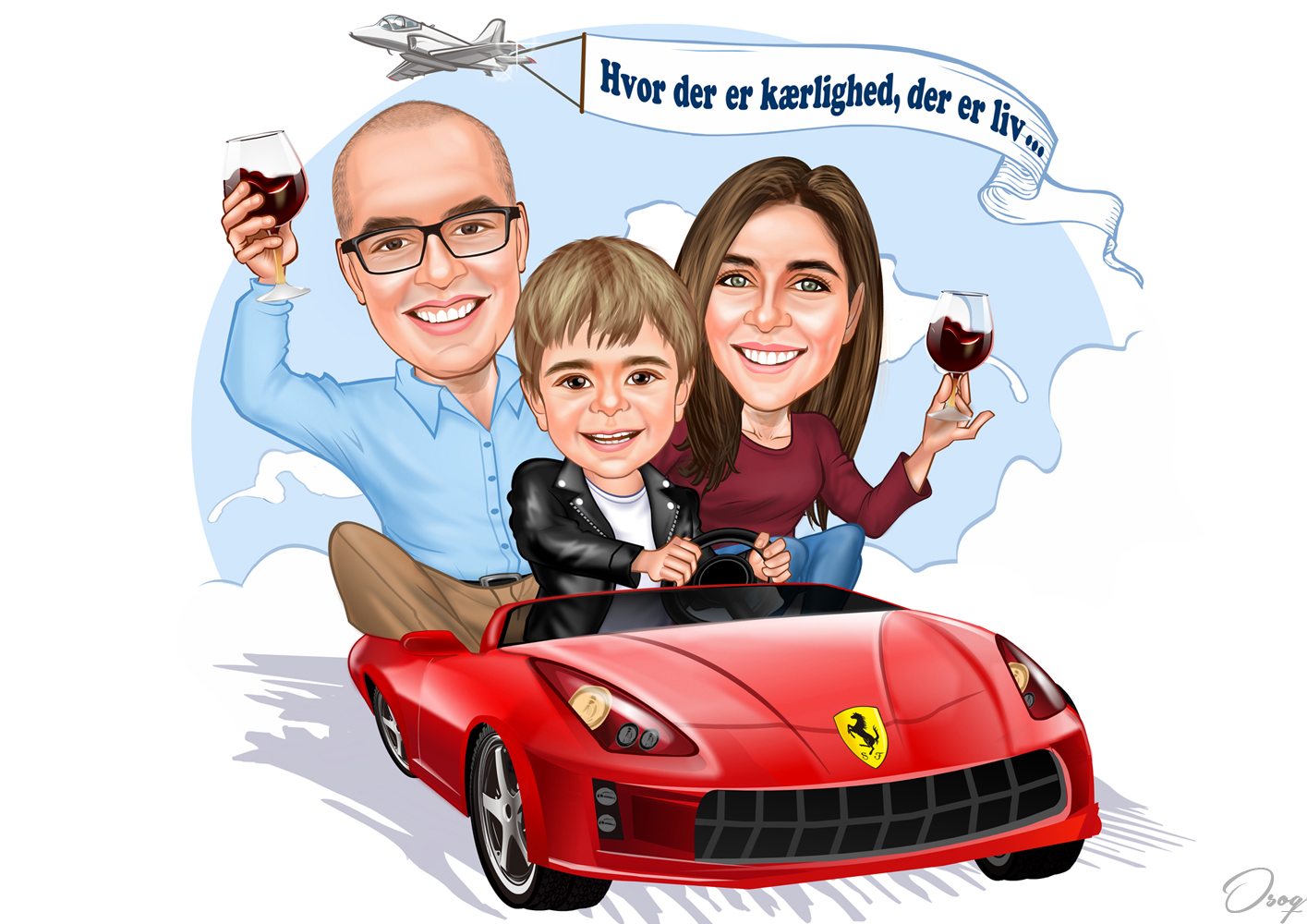 Happy Family Picture Cartoon