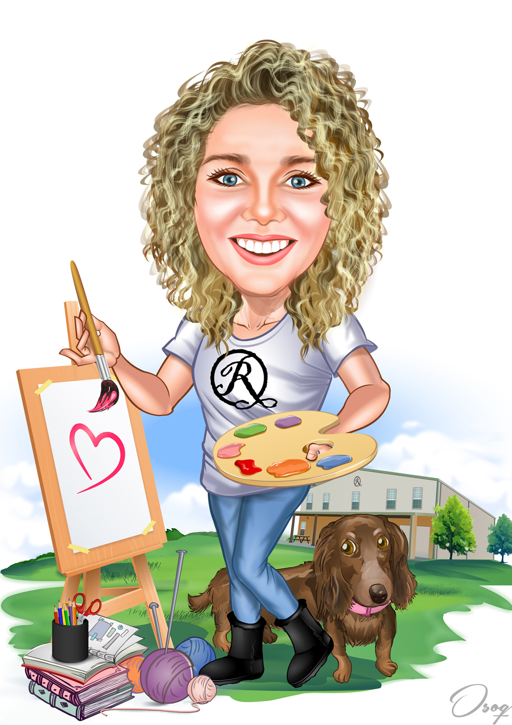 Female Cartoon Drawing