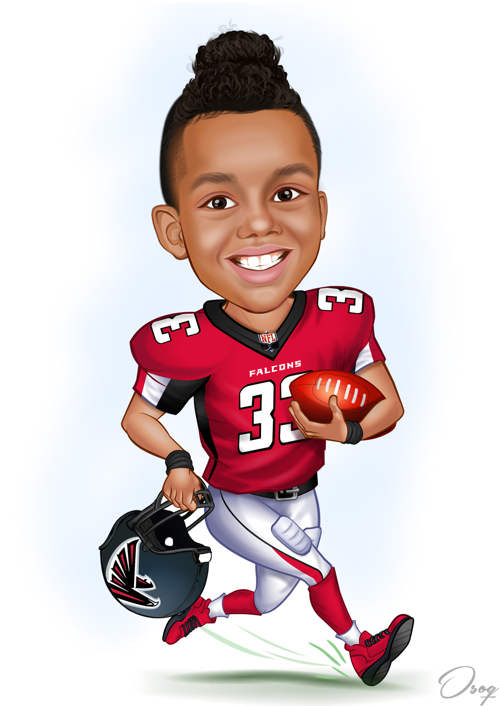 Football Cartoon Boy