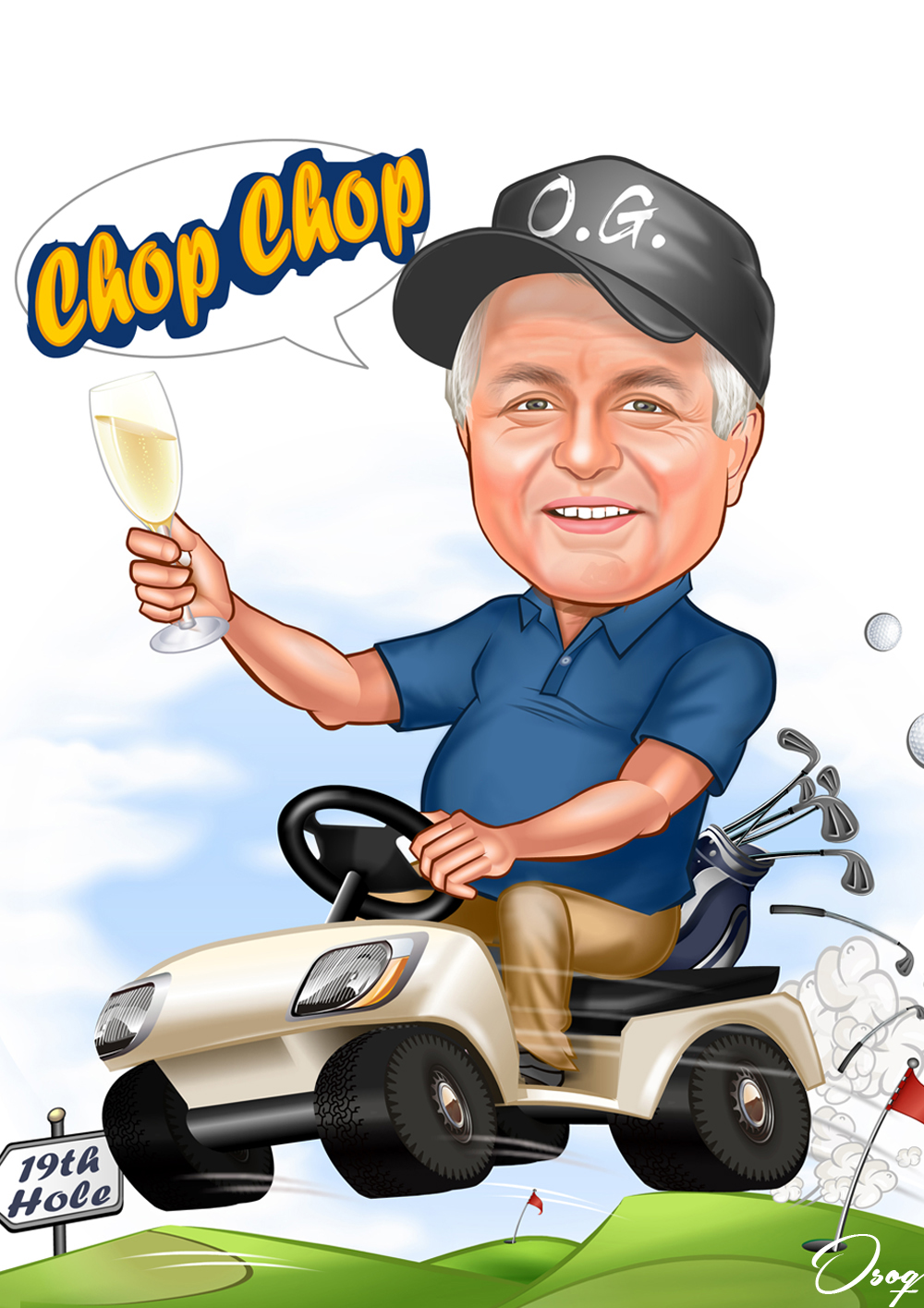 Golfer Cartoon