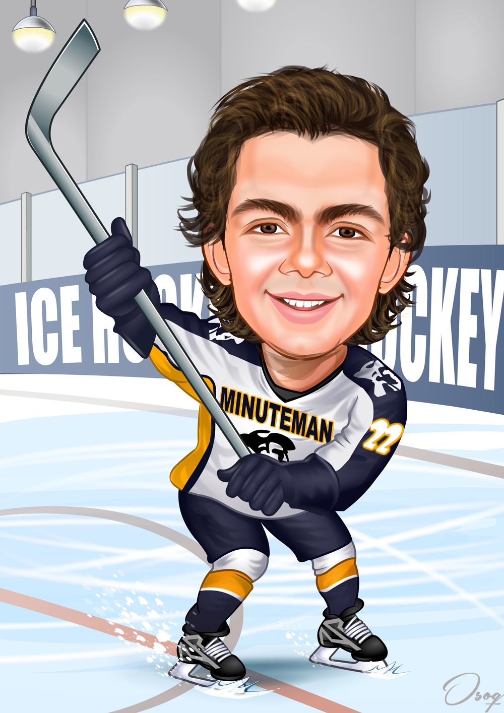 Ice Hockey Cartoon