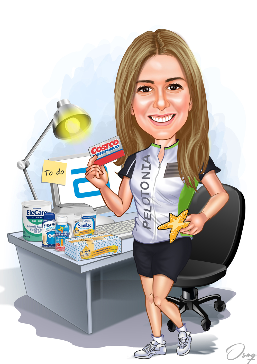 Cartoon Office Woman