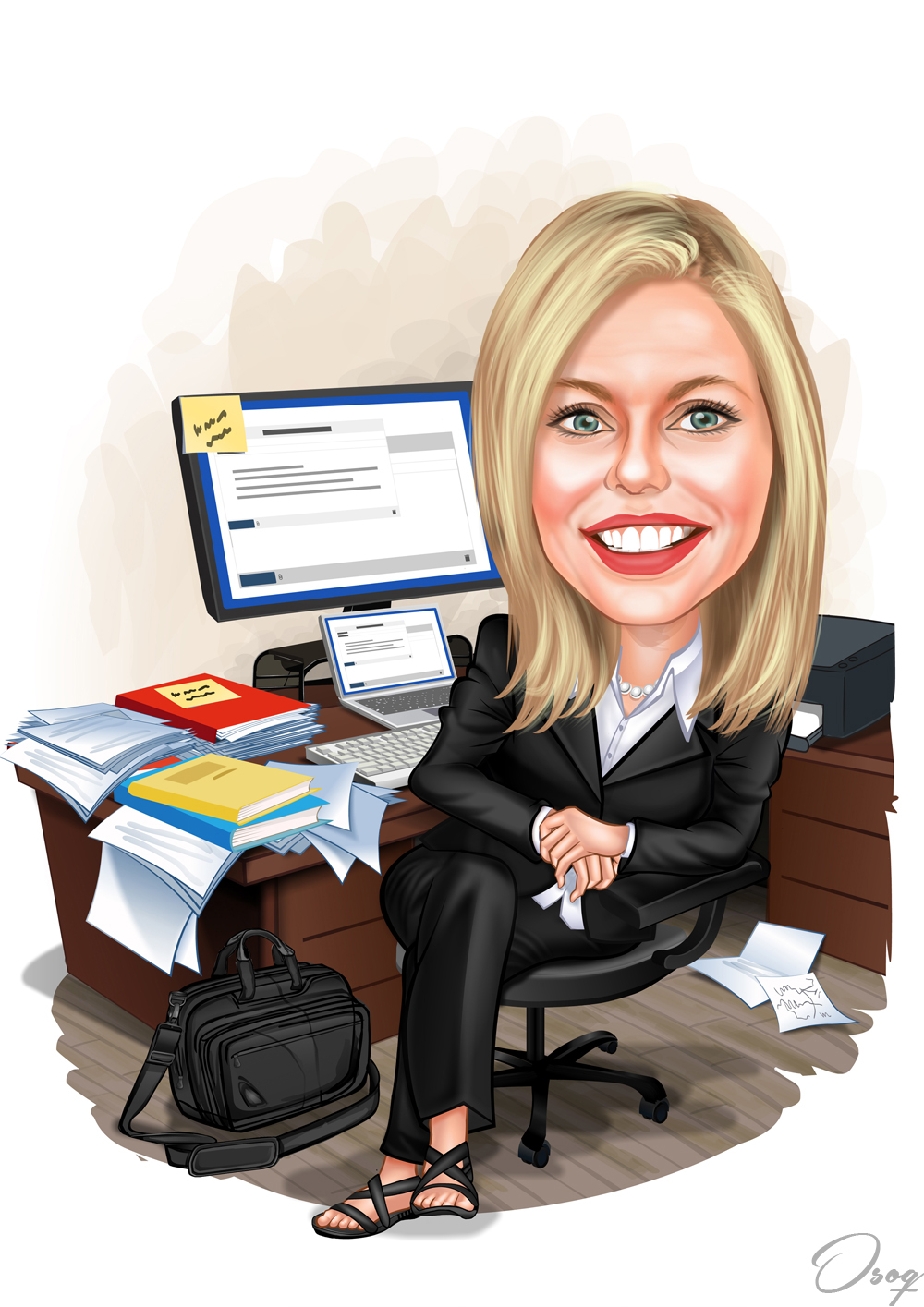 Office Boss Cartoon