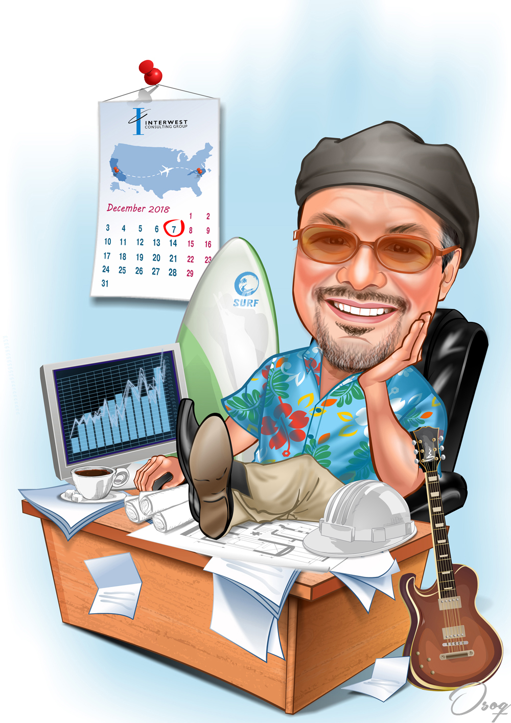 Office Man Cartoon