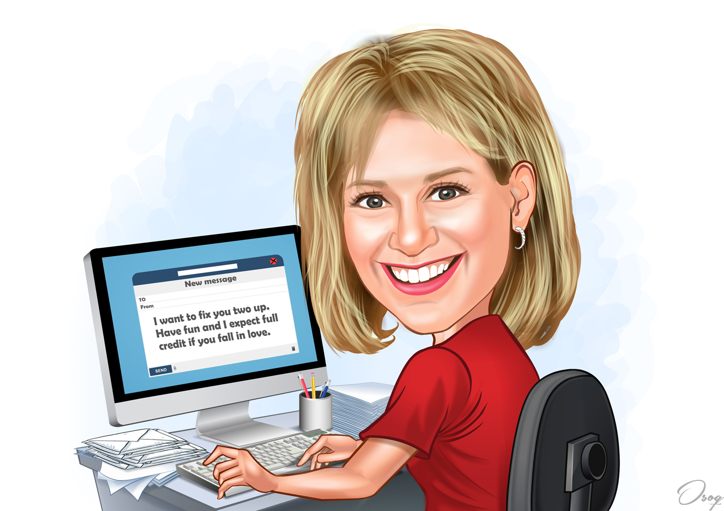 Office Worker Cartoon