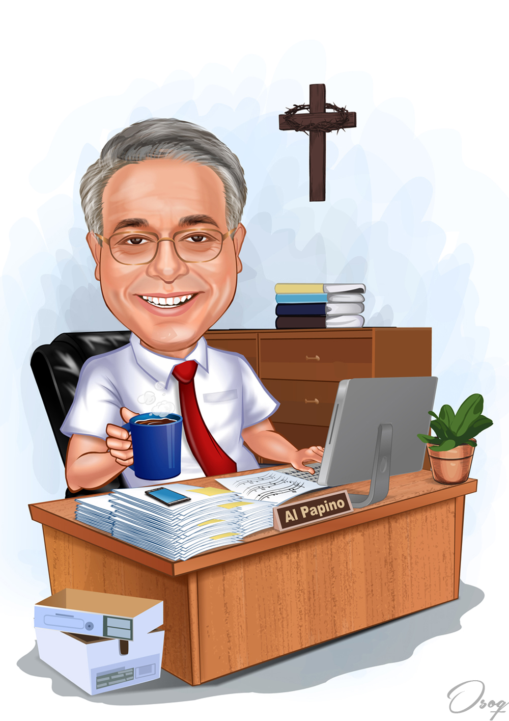 Religious Office Cartoon