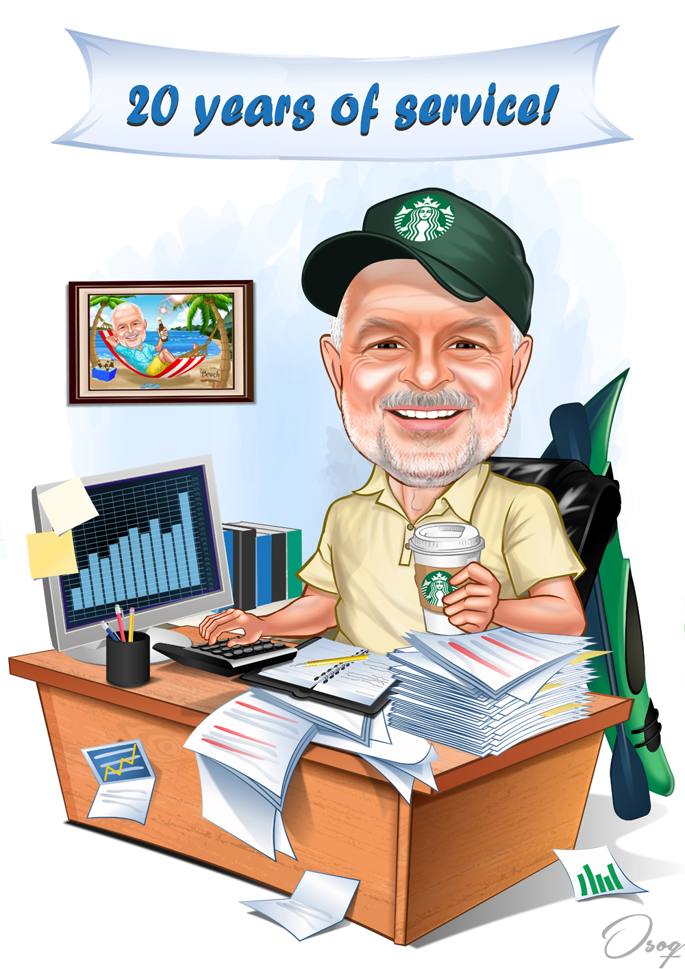 Cartoon Retirement Gift