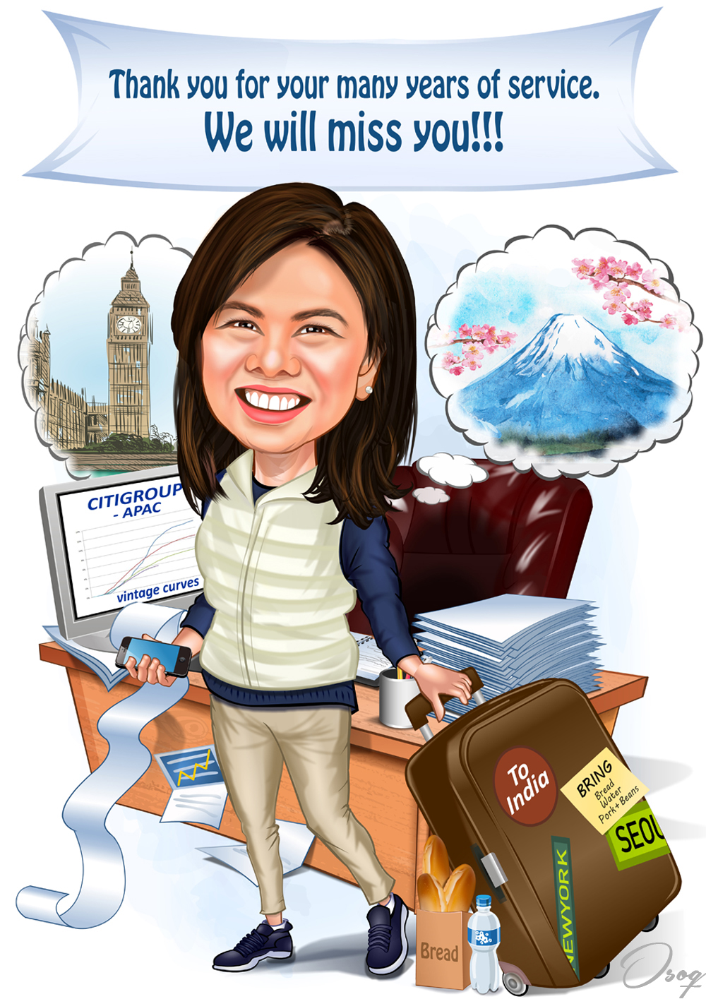 Custom Retirement Cartoon Gift