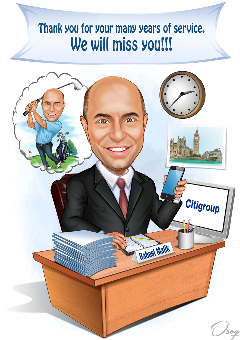 Retirement Gifts Cartoon