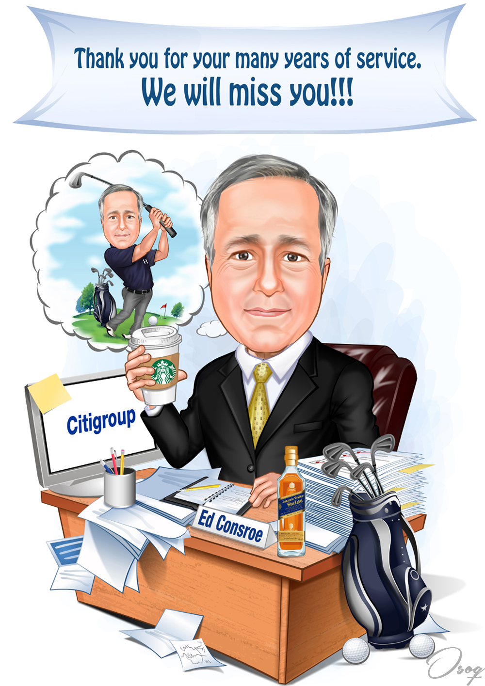 Retirement Wishes Cartoon