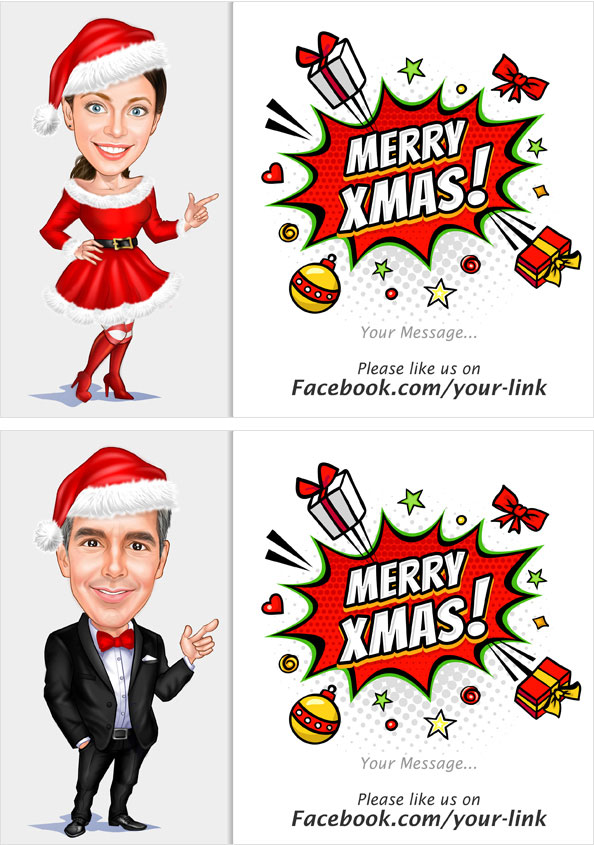 Free Xmas Greeting Card Design