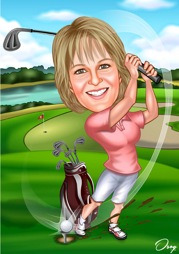 Woman Golf Player.
