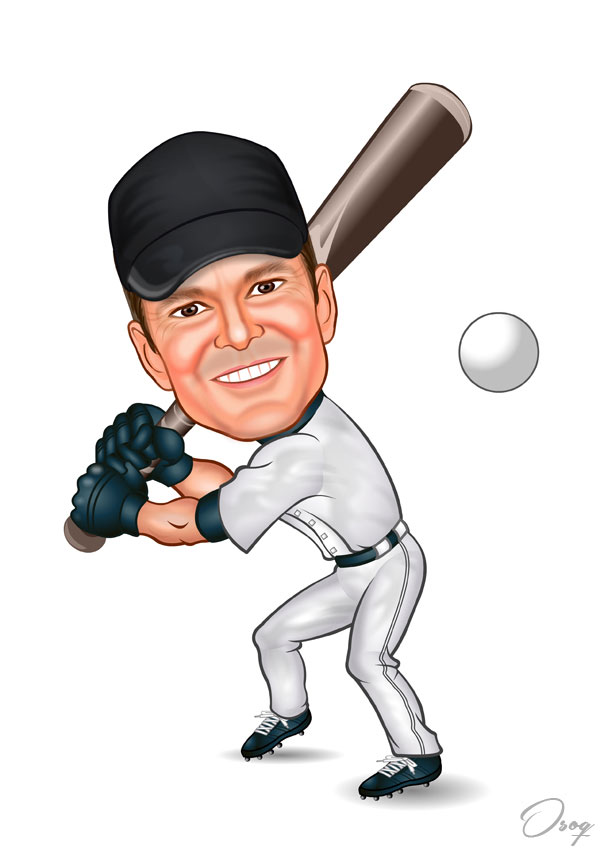 Baseball Caricature