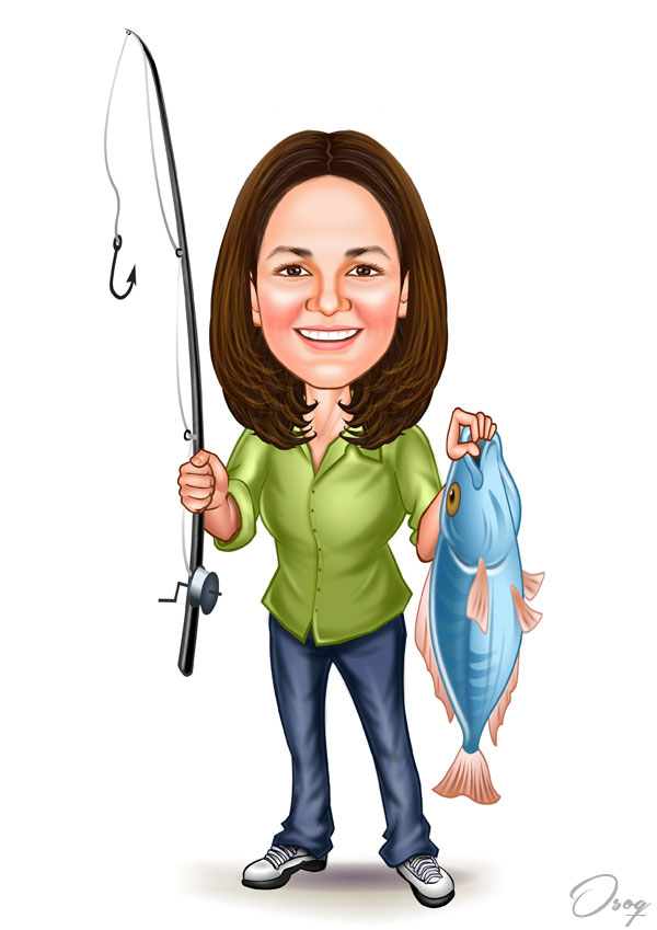 Fishing Woman