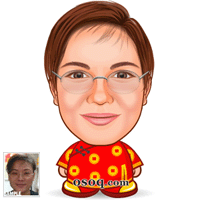 Cheong-Sam Cartoon Character